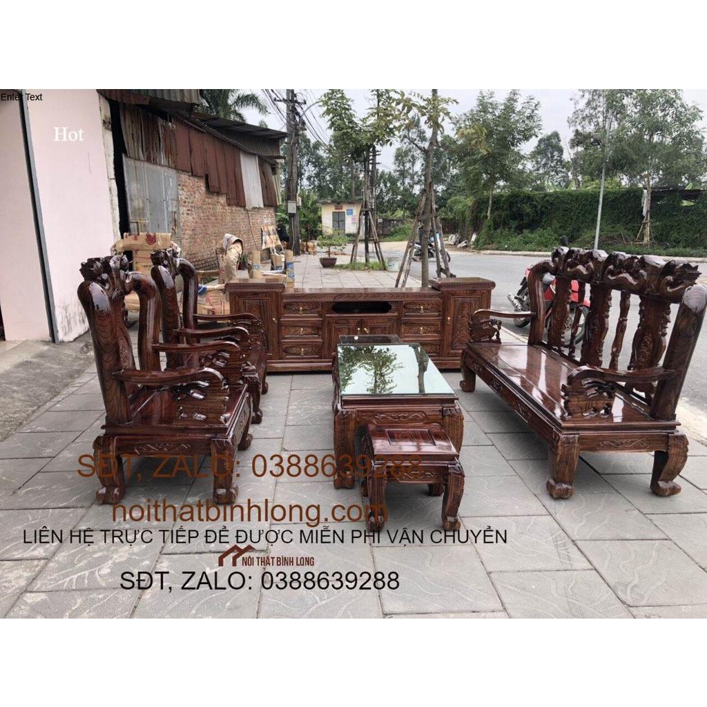 Combo Bộ bàn ghế và kệ tivi - Đồ Gỗ Bình Long 0388639288