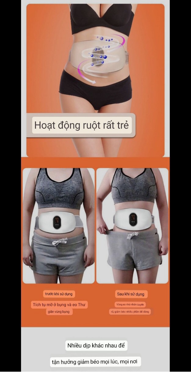 Đai đeo giảm mỡ bụng- đốt cháy mỡ thừa