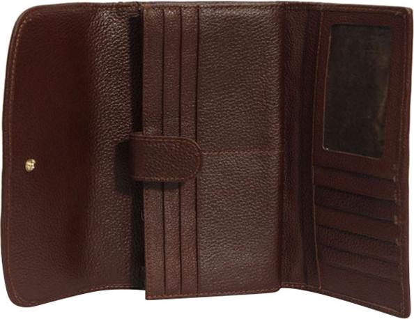 Ví Nữ Huy Hoàng HT3206 (10.5 x 19 cm) - Nâu Đỏ
