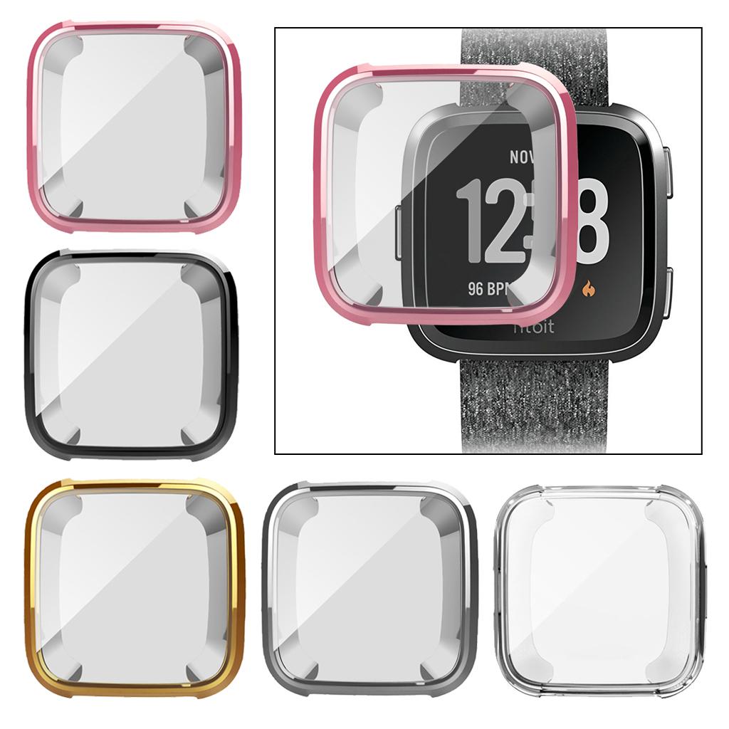 Screen Protector TPU Overall Protection Case Protector Case All-Around Protective Screen Cover for Fitbit Versa