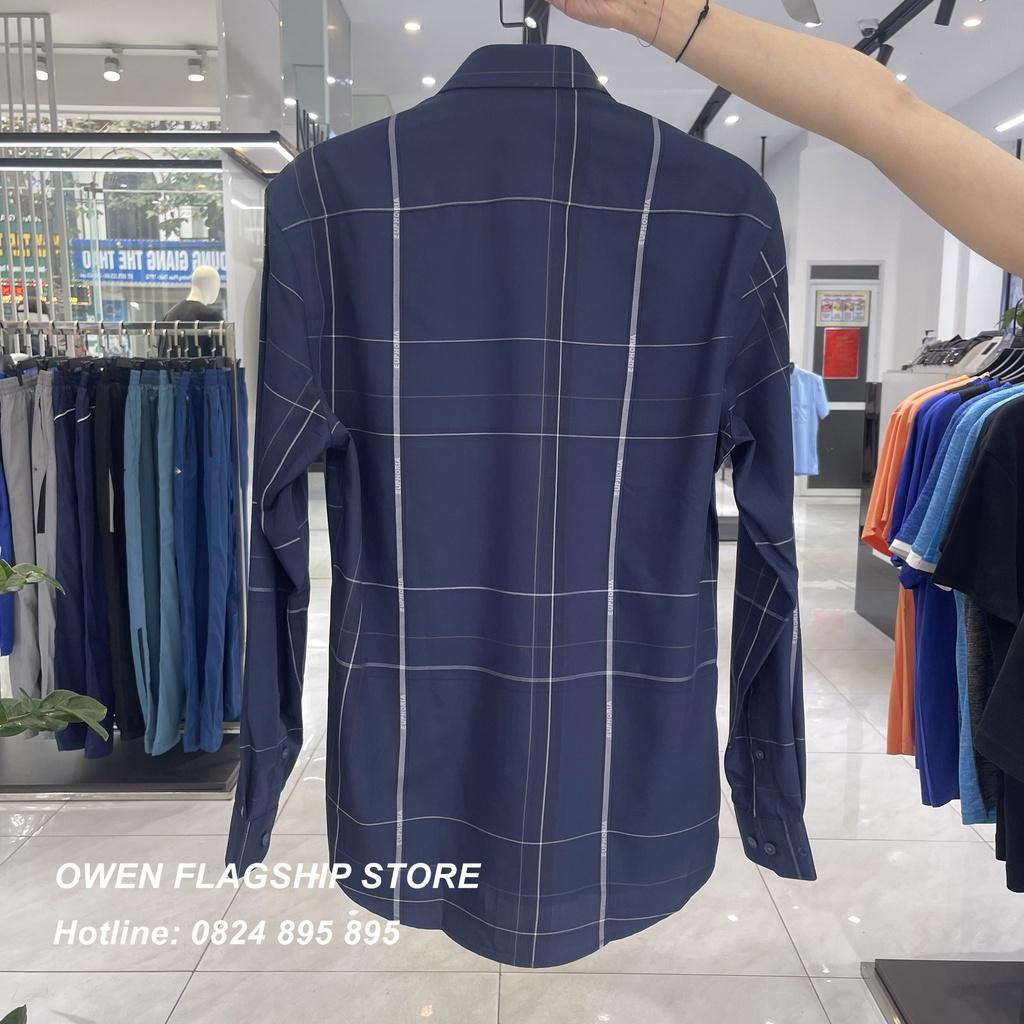Áo Sơ mi Owen nam dài tay dáng Regular sợi Bạc Hà mềm mịn mát Mã AR221055DT