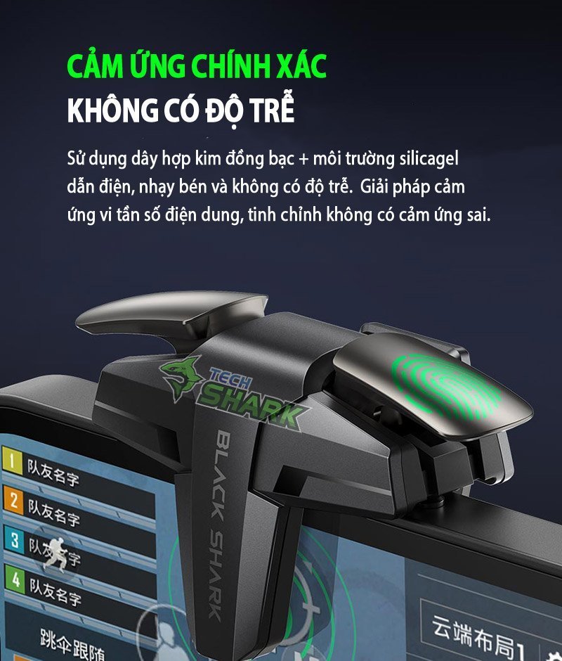 Nút trigger vật lý gaming Black Shark hai khối