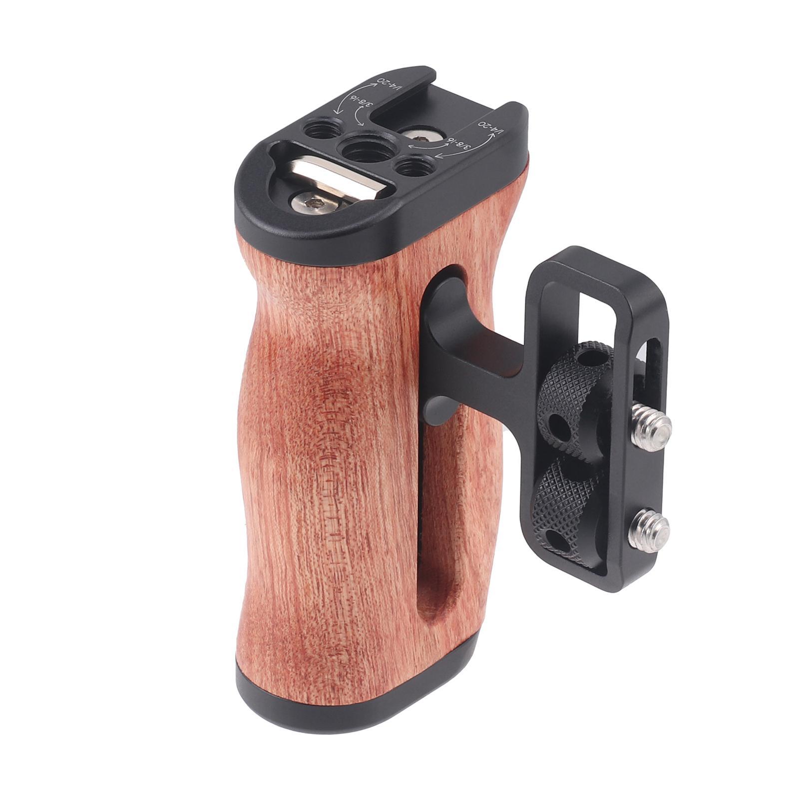 Side Wooden Handle Grip Universal Comfortable Lightweight for Digital Camera