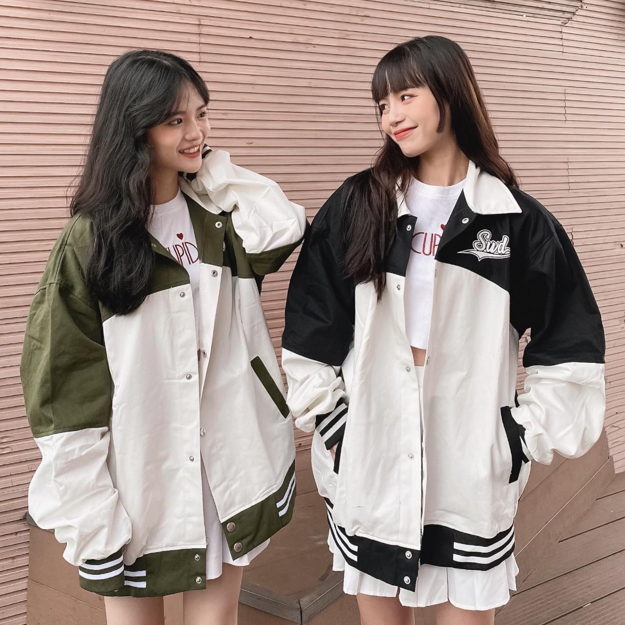 Áo Khoác Bomber BOB Jacket Form Rộng Vải Khaki Dày Dặn Phong Cách Ulzzang Unisex