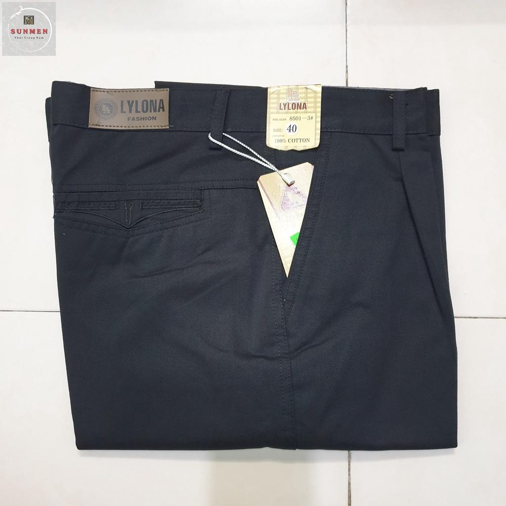 Quần Dài Kaki Nam Cao Cấp Chất Dày Form Rộng Ống Đứng Dành Cho Công Sở Thanh Lịch SUNMEN Size Đại Từ 35 - 40