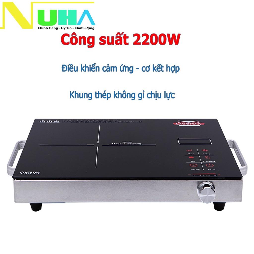 [Hàng chính hãng] Bếp Điện Hồng Ngoại Ladomax Ha666 khung tay cầm inox, công suất 2200W