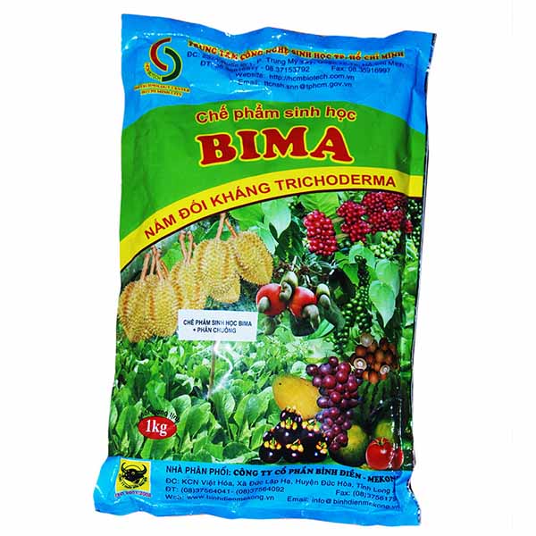 Chế phẩm sinh học BIMA chứa nấm đối kháng Tricoderma - ủ phân và kháng bệnh