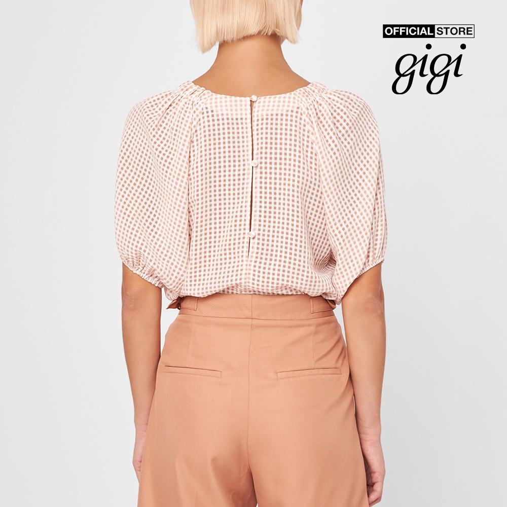 GIGI - Áo kiểu nữ cổ tròn tay phồng nữ tính G1108S211234