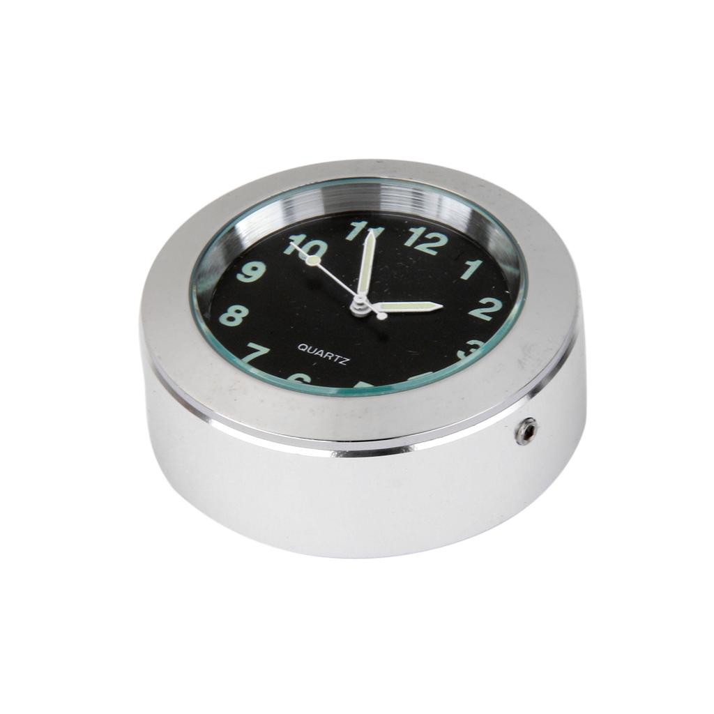 Waterproof Chrome Motorcycle Bike Handle Bar Mount Clock for