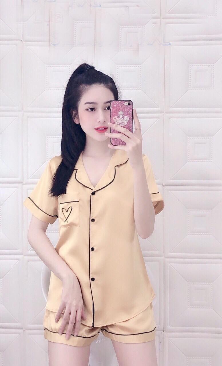 Đồ bộ ngủ pijama tay ngắn, quần đùi