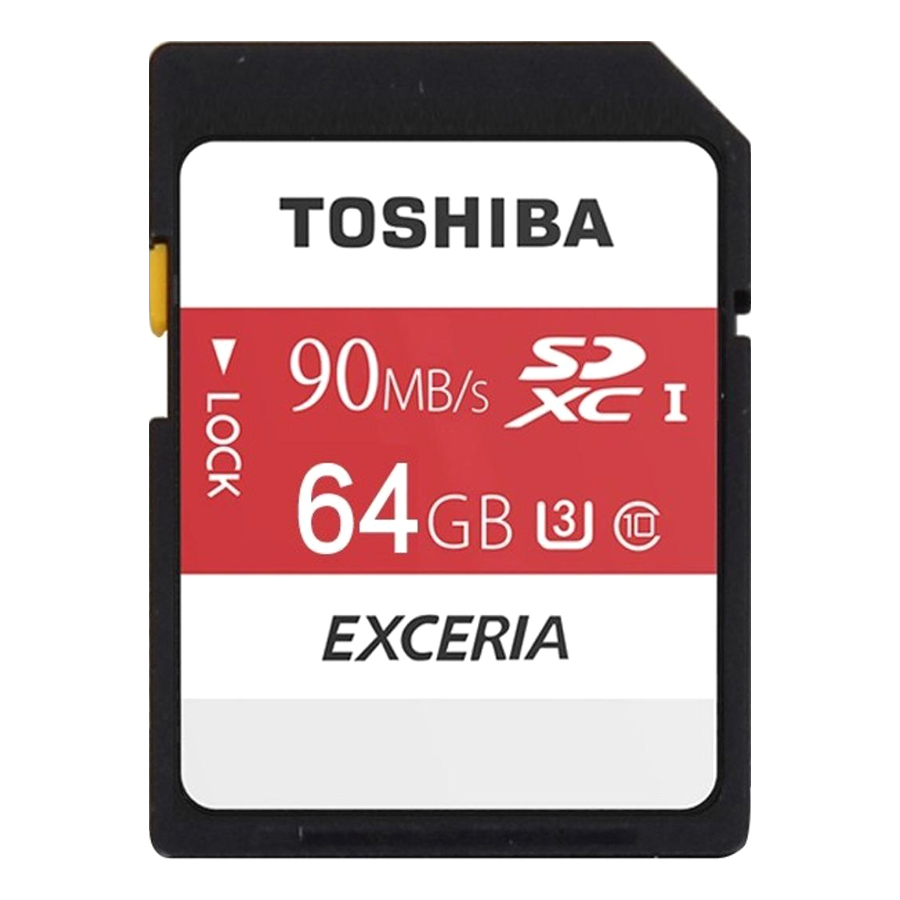 Thẻ nhớ SDXC Toshiba Exceria UHS-1 U3 4K 64GB 90MB/s - Hàng Chính Hãng