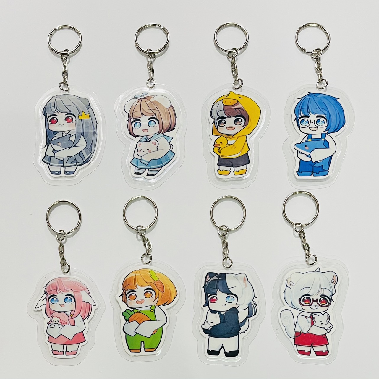 Combo 8 Móc khóa cắt tỉa Herro Team - Herro Team Among