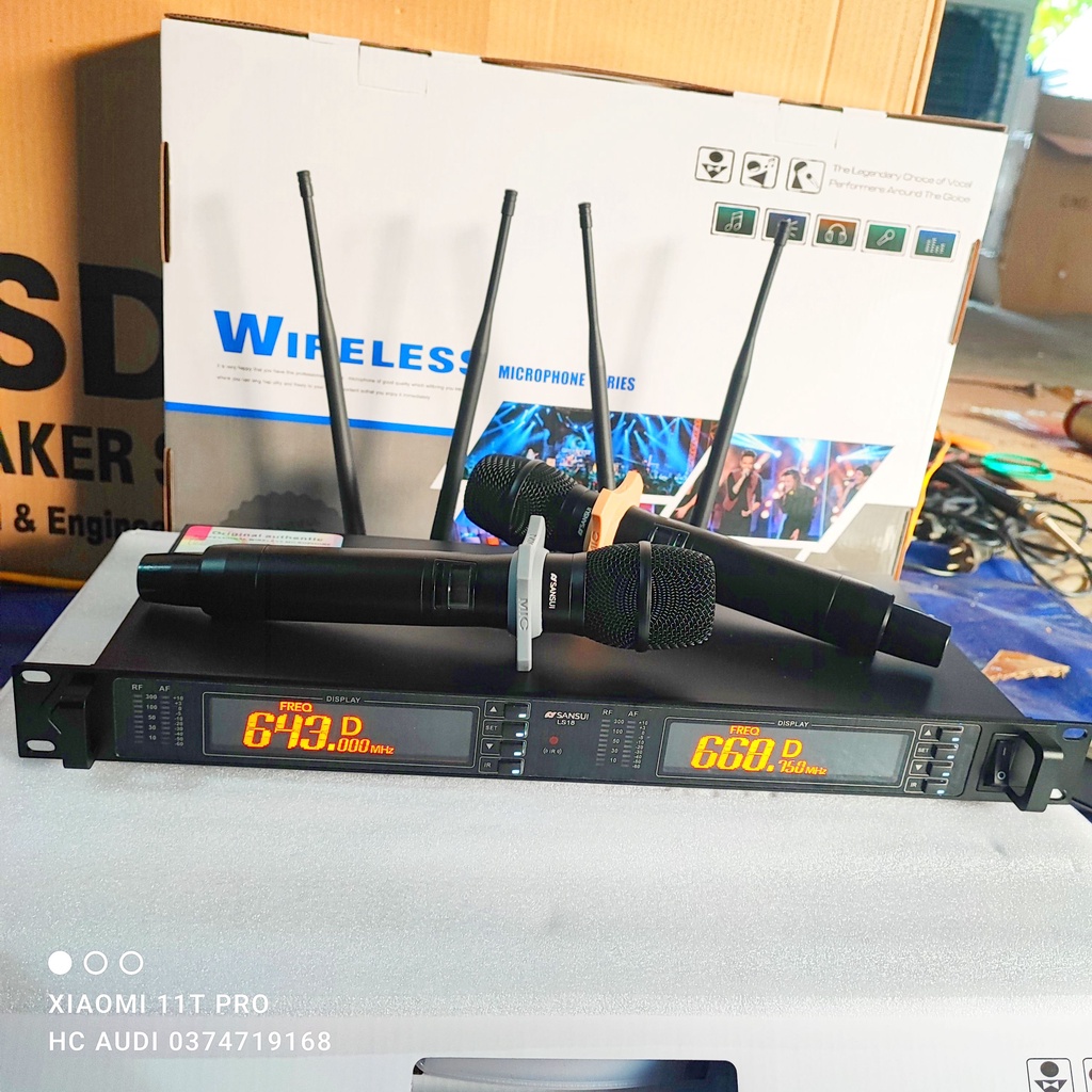Bán lỗ tăng tương tác ... mic SANSUI LS 18 ls18 micro không dây LS 18 cao cấp sự kiện sóng khỏe âm thanh hay 2023 bốn an