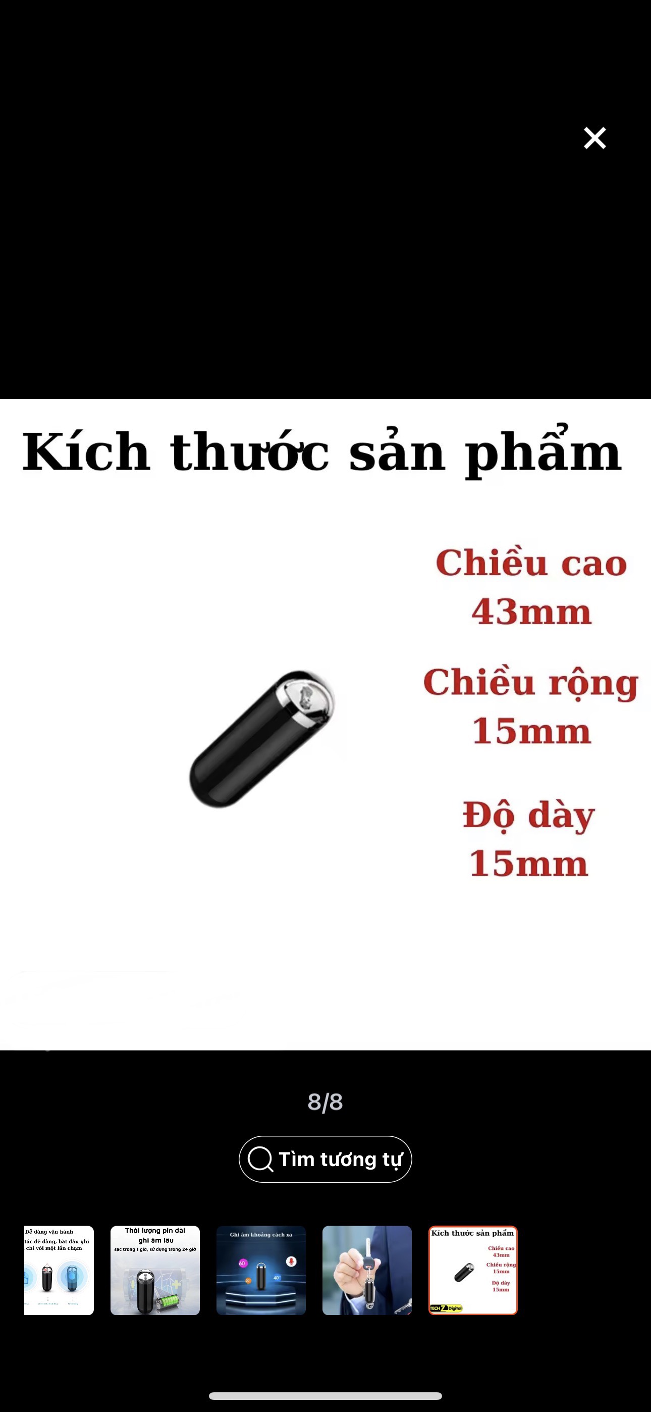 MÁy ghi âm mini dạng đeo S1/16gb vỏ hợp