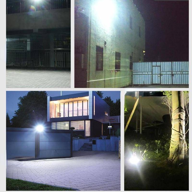 Đèn pha năng lượng mặt trời 500w, 300w, 200w, 100w,  IP67 - Tấm pin rời dây nối 5m và kèm remote điều khiển