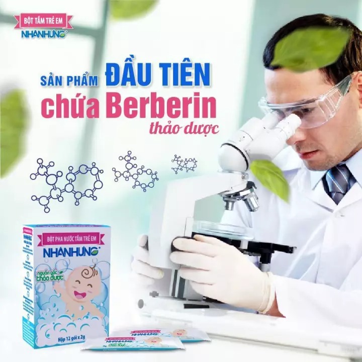 Bột Tắm Nhân Hưng - Trẻ Hết Hăm Da, Rôm Sảy, Mụn Nhọt ,Mẩn Ngứa ( Tách lẻ 10 Gói)