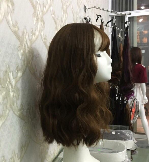 Tóc giả nguyên đầu xù lửng️ - Tặng lưới chùm tóc