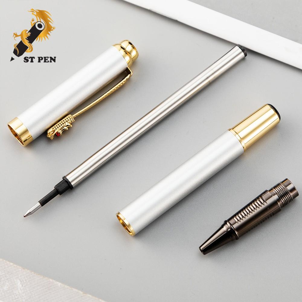 Bút bi kim loại KHẢM RỒNG cao cấp ST07,Ngòi Bi 0.7mm,khắc tên in logo miễn phí,tặng 01 ngòi bút - ST PEN