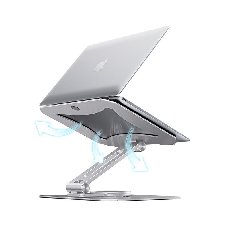 Giá đỡ Laptop, Macbook nhôm hãng Boneruy L05 chân đế xoay 360 độ chắc chắn cao cấp cho máy 11 - 16 inch