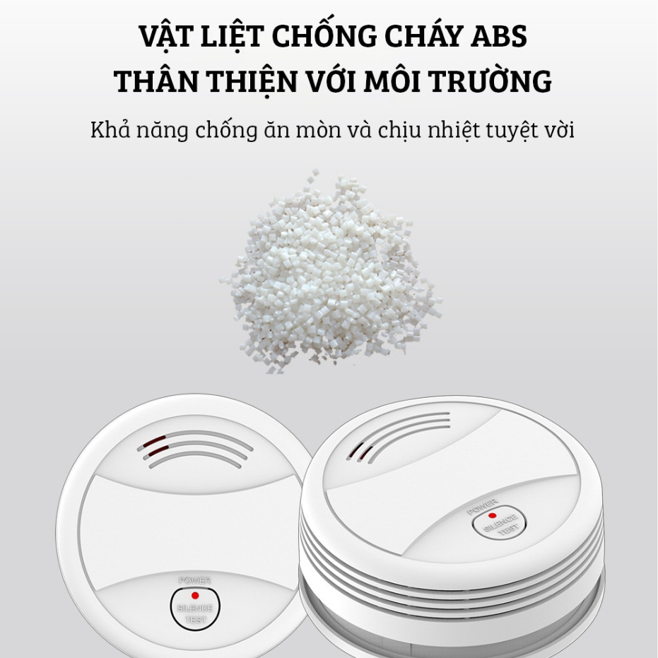Thiết Bị Báo Cháy - Cảm Biến Báo Khói DAMAS YG03 - Kết Nối Ứng Dụng Thông Minh, Cảnh Báo Qua Apps, Không Dây, Dễ Lắp Đặt