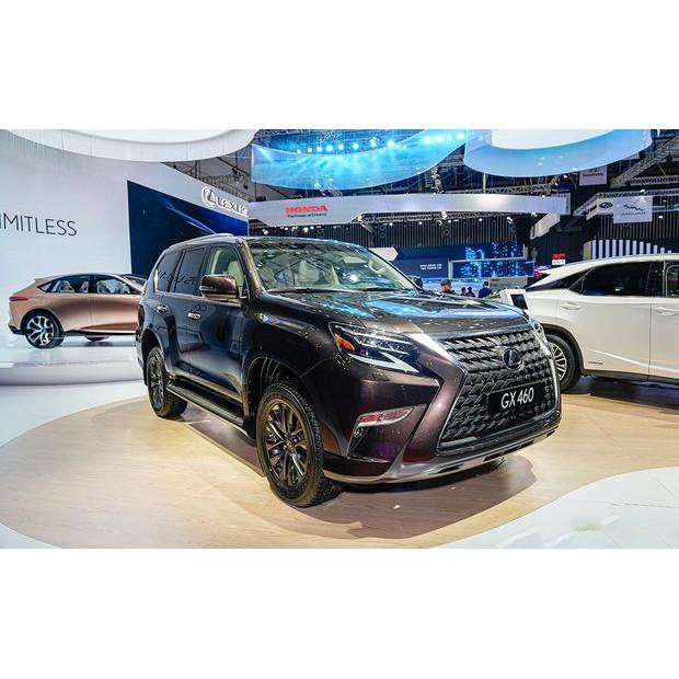 Logo chụp mâm, ốp lazang bánh sau xe ô tô Lexus 460 - TY-027: Đường kính 14.5cm, cao 3.5cm