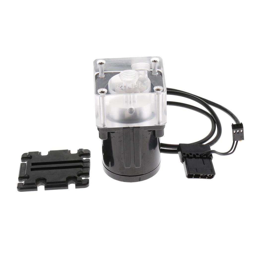 DC 12V -quiet CPU Cooling Water Pump G1/4 Thread for Desktop Computer