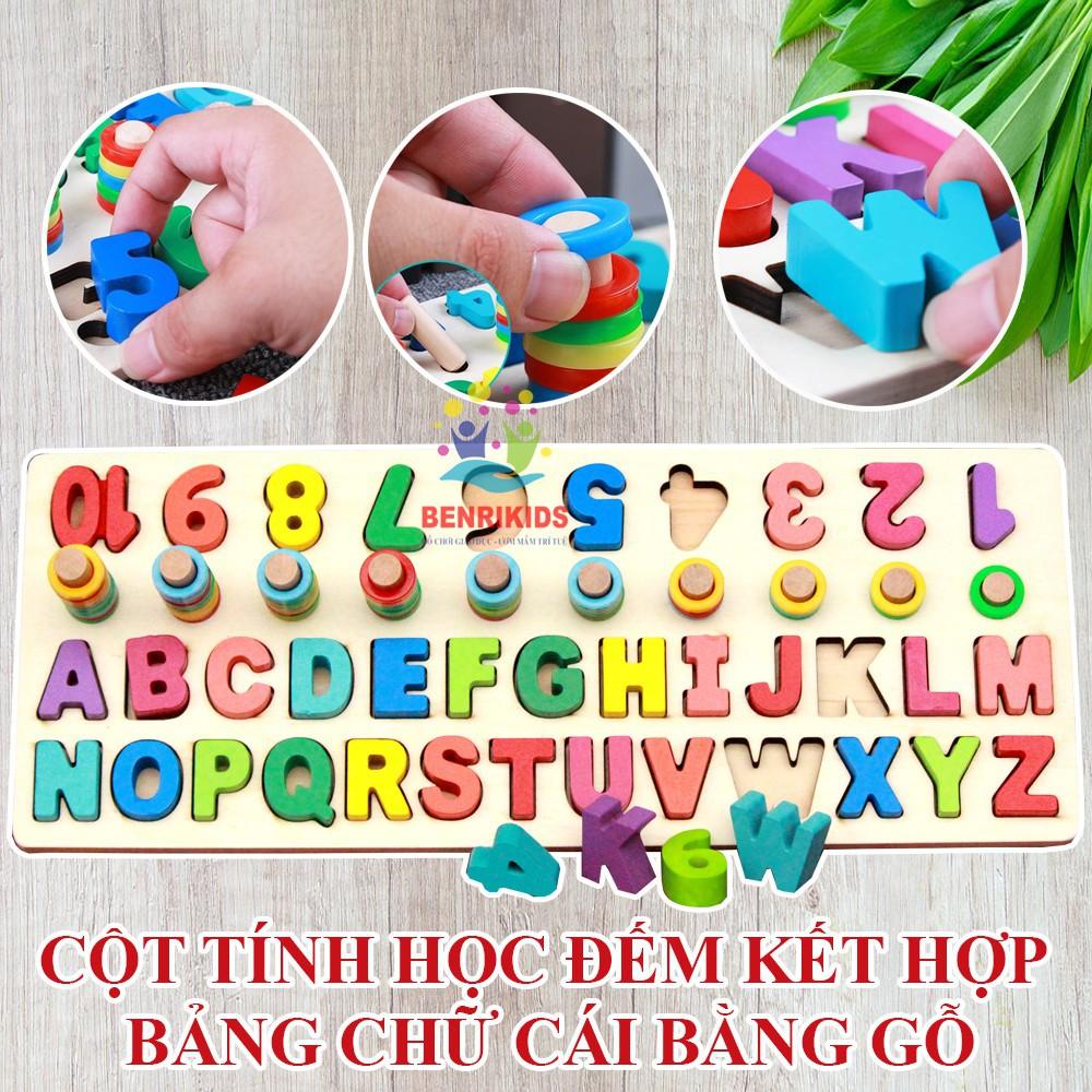 Bảng ghép chữ cái Từ 250K Bảng Cột Tính Học Đếm Và Ghép Chữ Cái Tiếng Anh In Hoa Nổi Bằng Gỗ Cho Bé