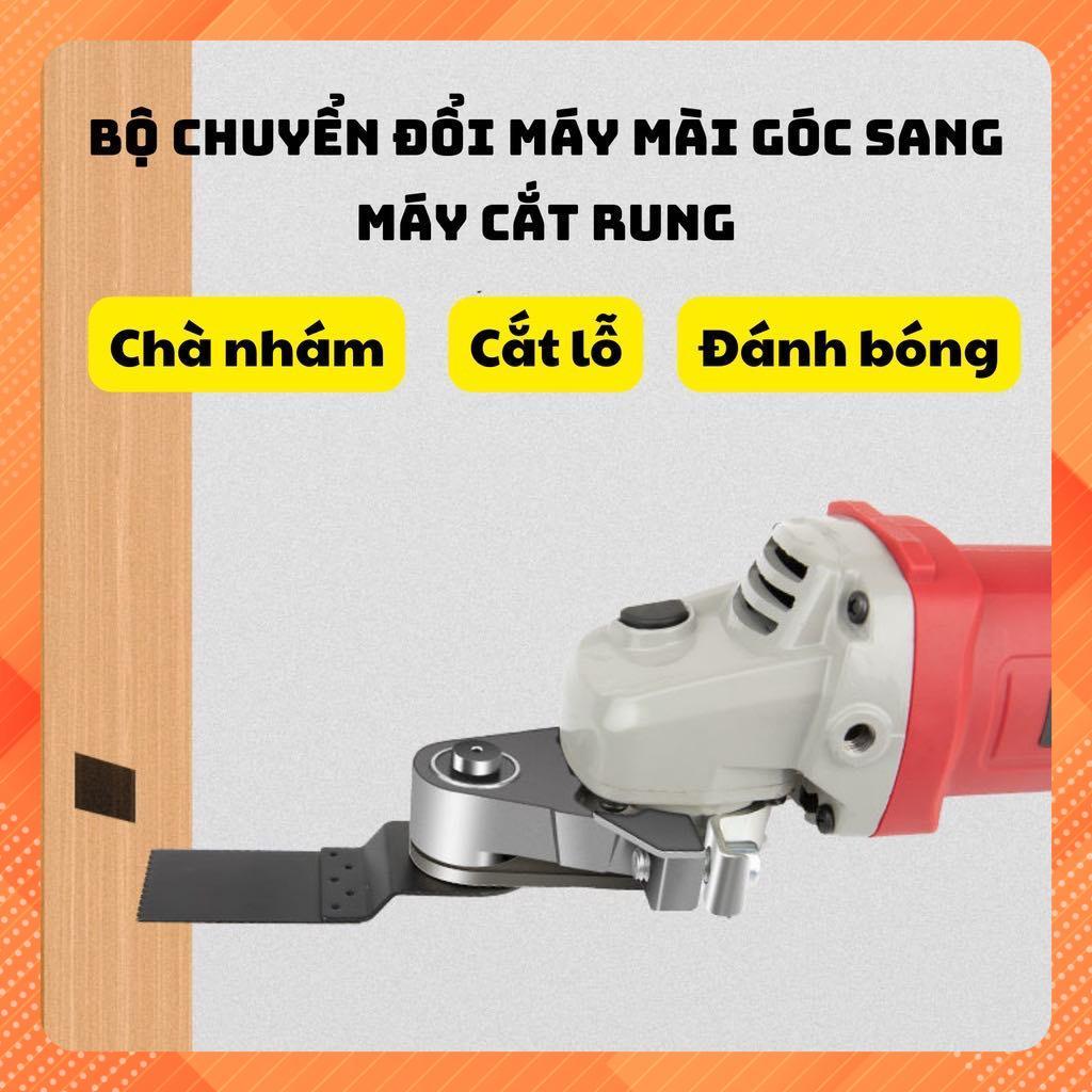 Đầu Cắt Rung, Lưỡi Cưa Cắt Rung Đa Năng Gắn Máy Mài, Máy Cắt Cầm Tay - Bộ Chuyển Đổi Máy Mài Góc, Đánh Bóng, Chà Nhám