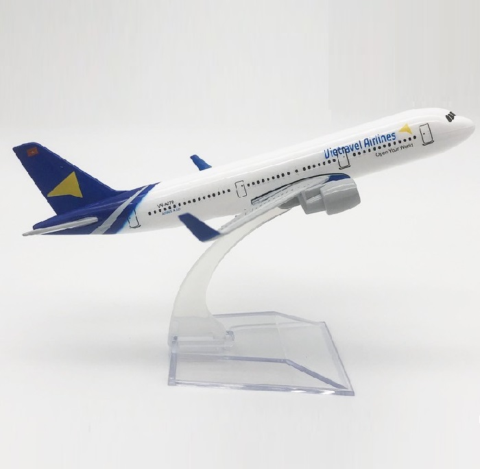 Mô hình máy bay A321 Vietravel Airlines 16cm