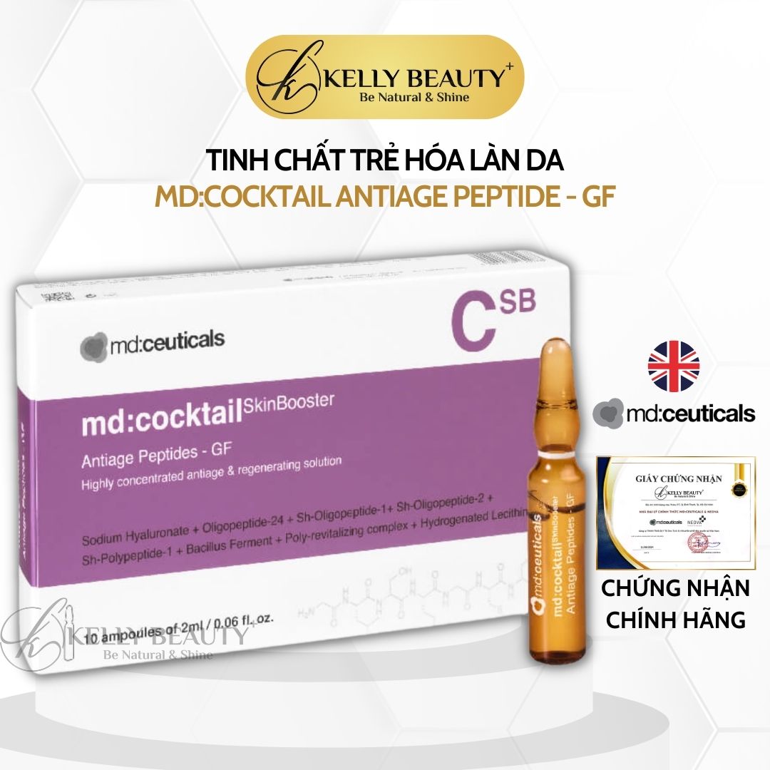 Tinh Chất Trẻ Hóa Da MD:Cocktail Antiage Peptides GF - MD:Ceuticals | Kelly Beauty