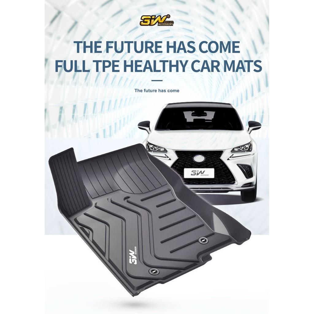 Thảm lót sàn ô tô Lexus ES Chất liệu TPE cao cấp, thiết kế sang trọng, thương hiệu Macsim 3w