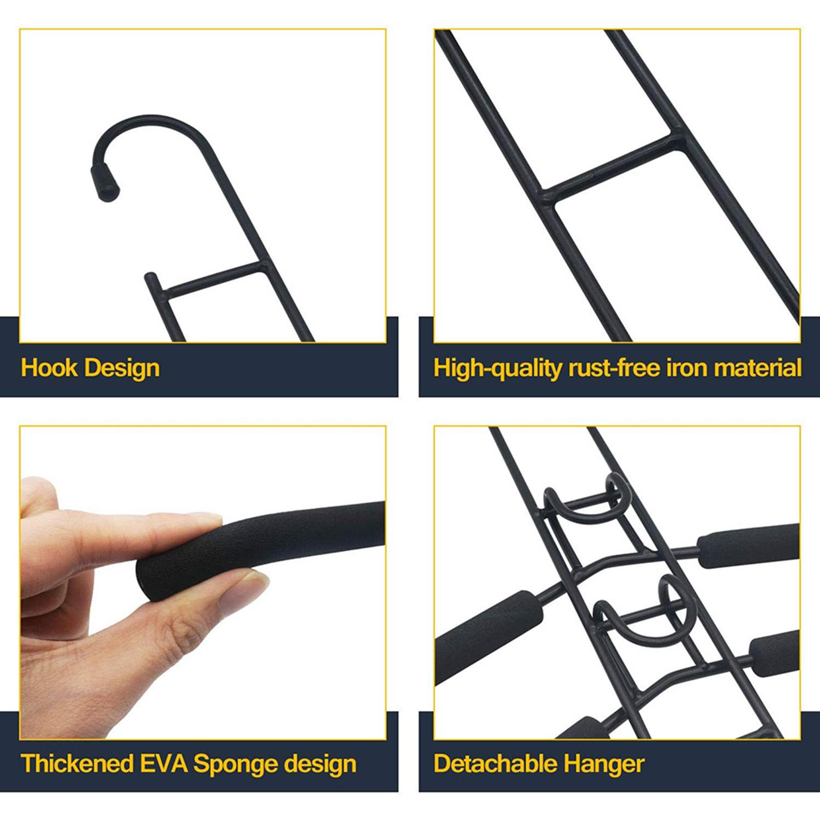 5 in 1 Multi Layer Metal Clothes Hangers Rack for Coat Sweater Skirt Pants, Widely Use