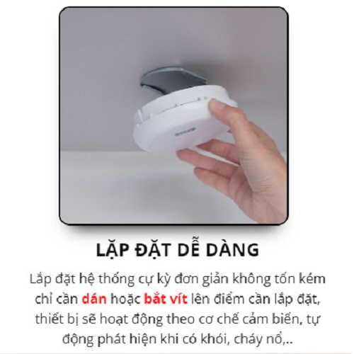 ABUS RWM165 - THIẾT BỊ BÁO ĐỘNG KHÓI KHÔNG DÂY - CÓ KẾT NỐI ( COMBO 2 - 3 CHIẾC / TUỔI THỌ 10 NĂM )