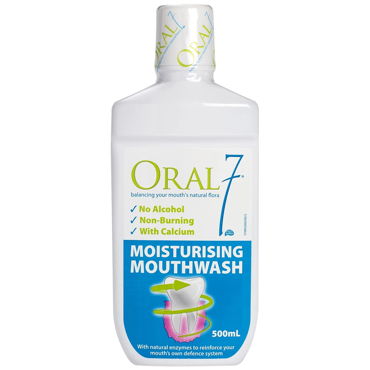 Nước súc miệng giữ ẩm Oral7 Moisturising Mouthwash 500ml - Nhập khẩu từ Anh Quốc