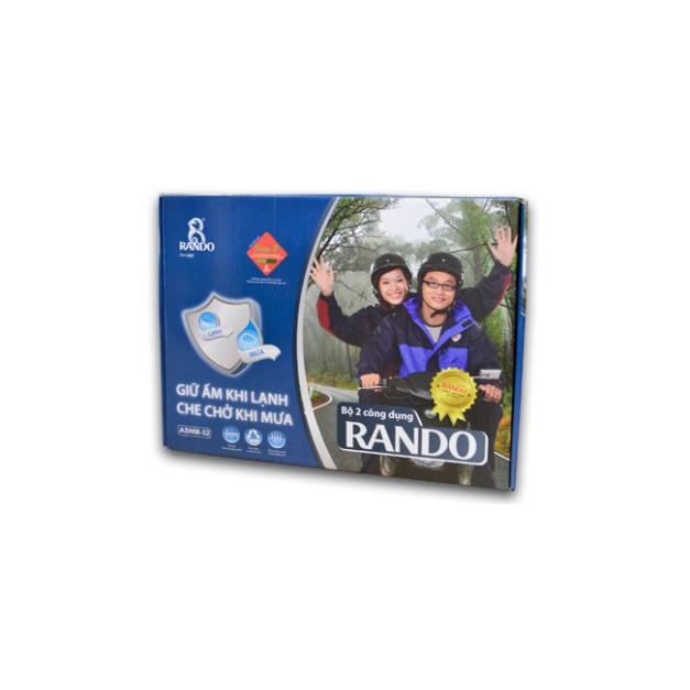 Áo Mưa Bộ RANDO 2 Lớp Chính Hãng Thời Trang Vải Dù Cao Cấp Dành Cho Đi Phượt Không Thấm Nước GIÁ SỈ RB2
