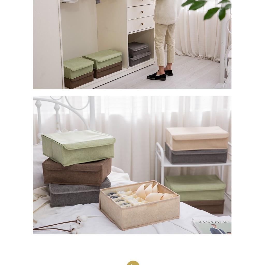 Hộp Tủ Vải Bố Đựng đựng đồ lót tiện ích - 16 Ngăn