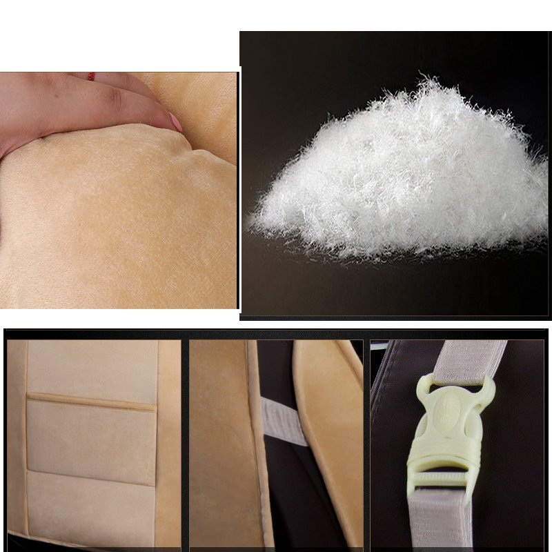 Bộ 5 lót ghế ô tô NHUNG SIÊU MỀM CAO CẤP, cho dế bạn lên thêm đẳng cấp sang chảnh-83210