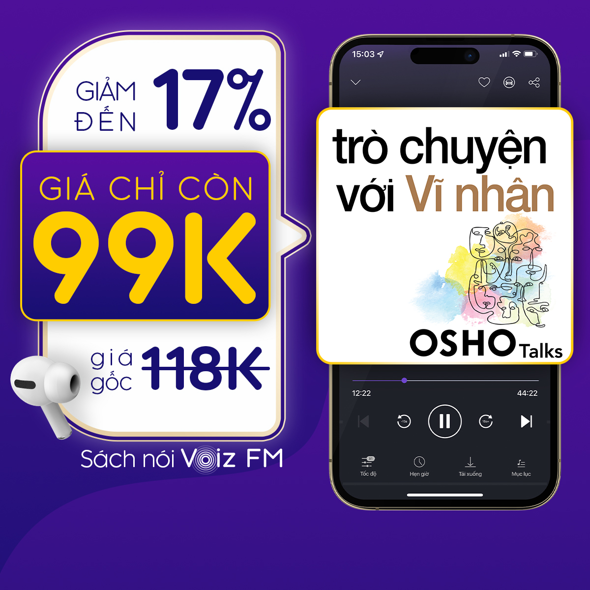 Hình ảnh [Trò Chuyện Với Vĩ Nhân] Voiz FM - Voucher nghe Sách Nói 