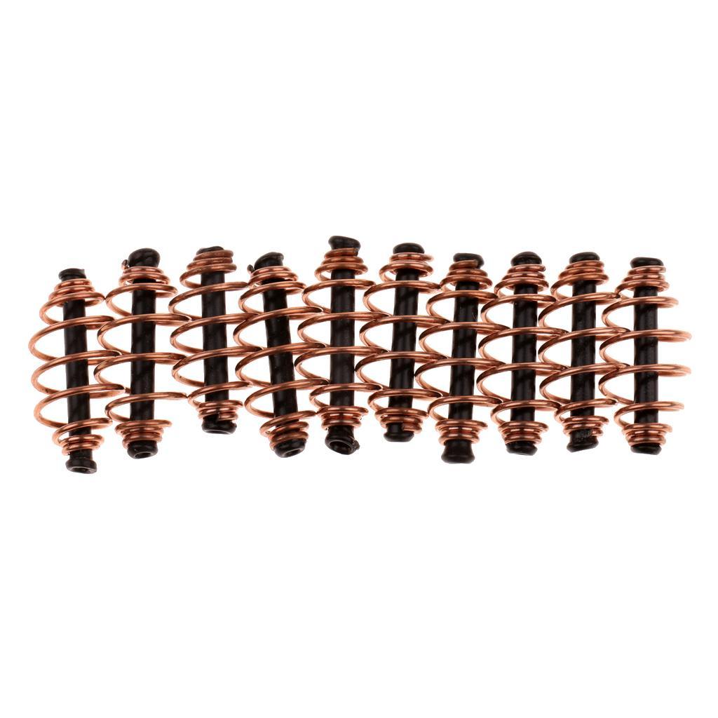 3-4pack 10pcs Carp Spring Inline Fishing Feeder Coarse Bait Fishing Tackle Cage
