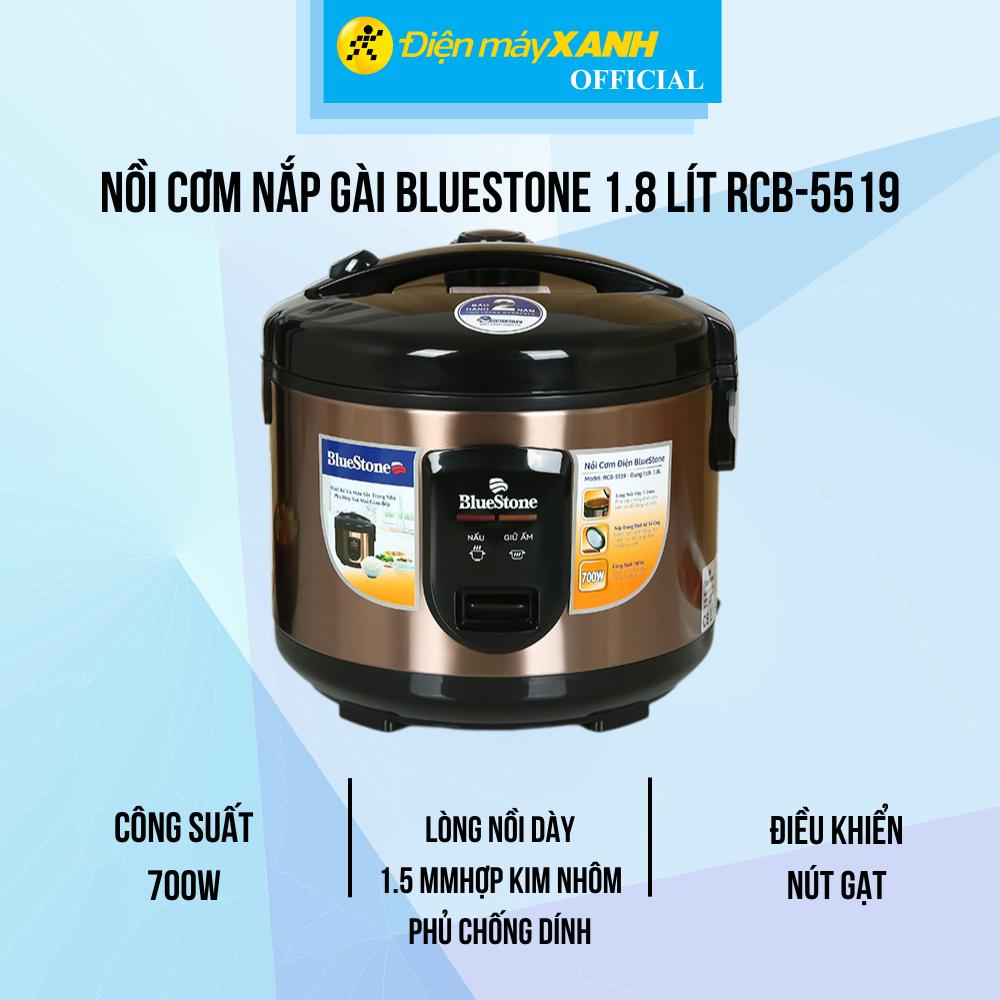 Nồi cơm nắp gài BlueStone 1.8 lít RCB-5519 - Hàng Chính Hãng