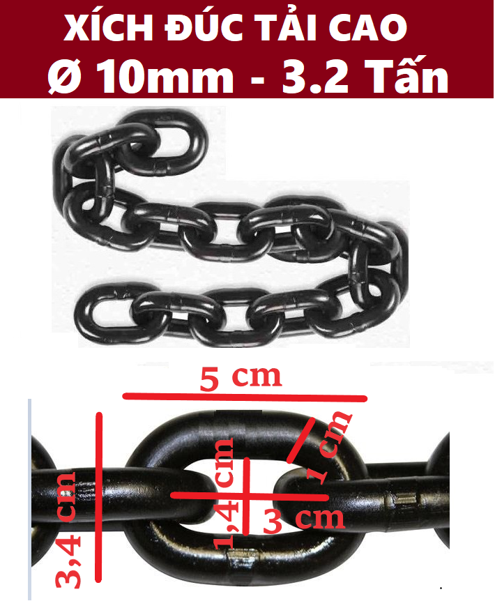 Dây xích đúc tải cao Ø
