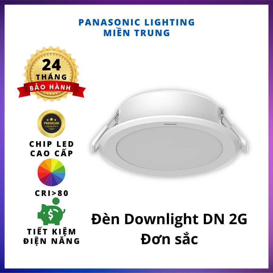 Đèn LED âm trần Downlight Đơn sắc Panasonic DN 2G Công suất (6W,9W,12W,15W,18W,24W