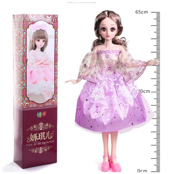 Búp bê Barbie, Elsa Nữ Hoàng Băng Giá 65cm Hàng Đẹp Cỡ To nhắm mở mắt cho bé gái