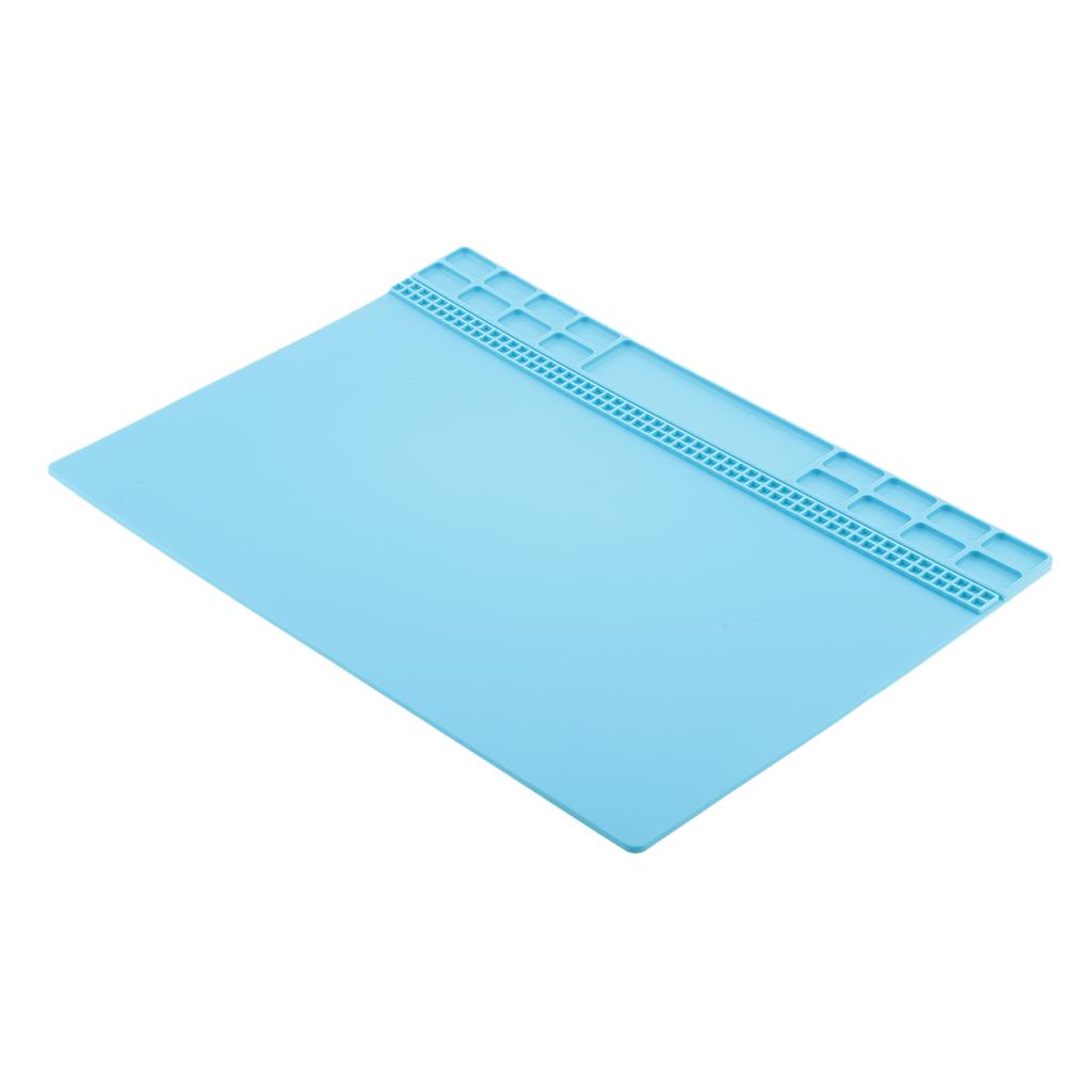 Heat Insulation Silicone Mat Repair Kit, Maintenance Platform Blue&Gray