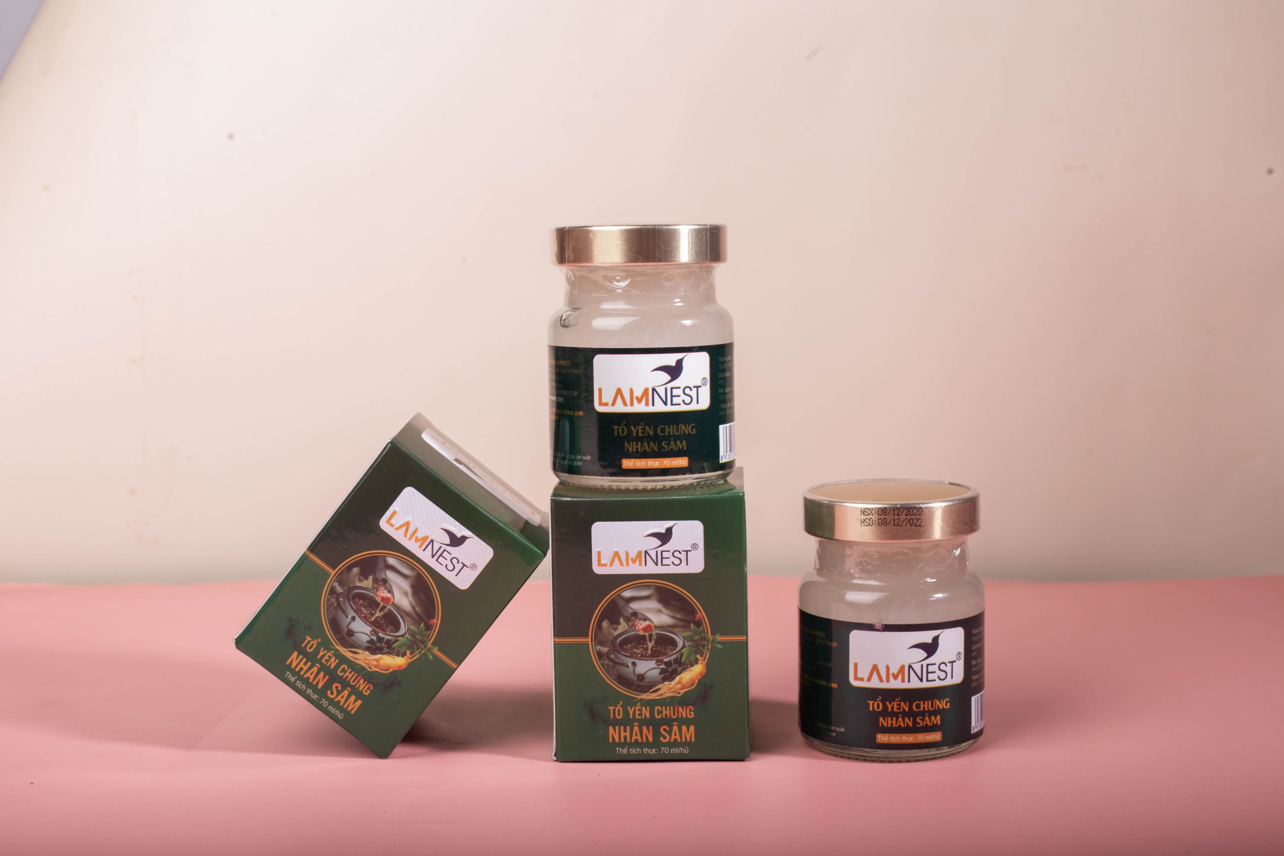 Combo 11 hủ yến chưng NHÂN SÂM bổ dưỡng 28% yến - Lamnest