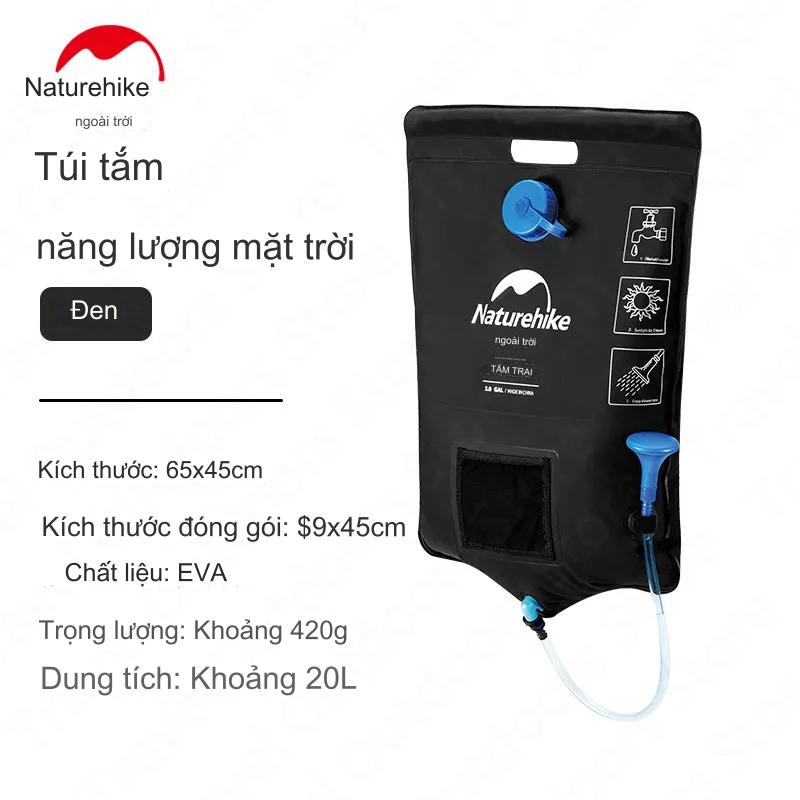 Túi Đựng Nước Tắm Thái Dương Năng Naturehike NH21SJ032 (Kèm Vòi Sen) Túi Nước Dã Ngoại 20L