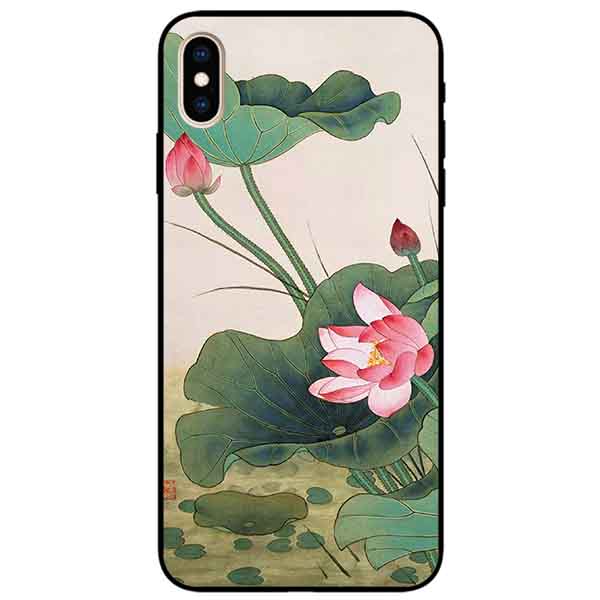 Ốp lưng in cho Iphone Xs Max Mẫu Sen Vươn Lên