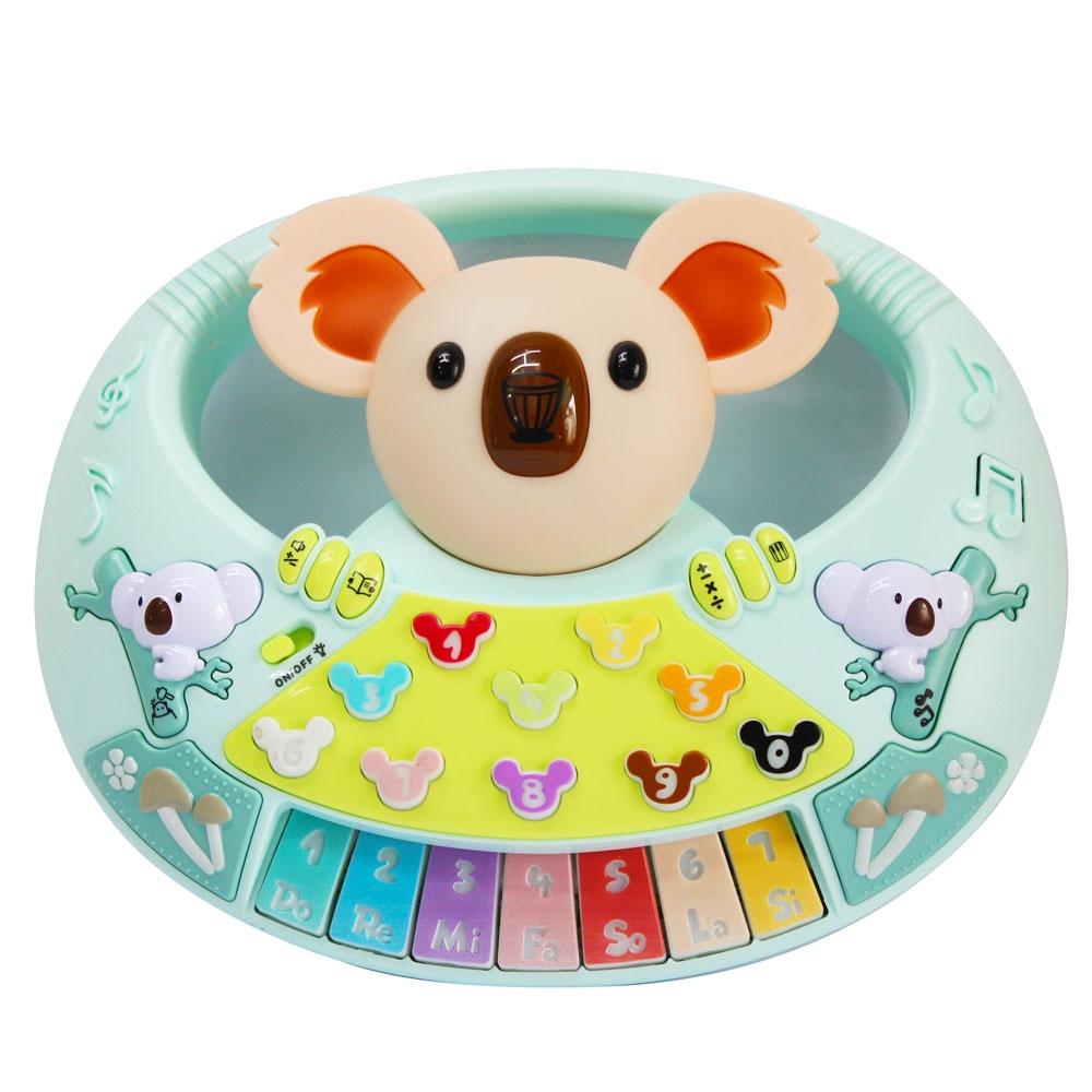 Đồ chơi đàn piano dùng pin - đàn piano hình gấu koala cute tích hợp nhiều tính năng