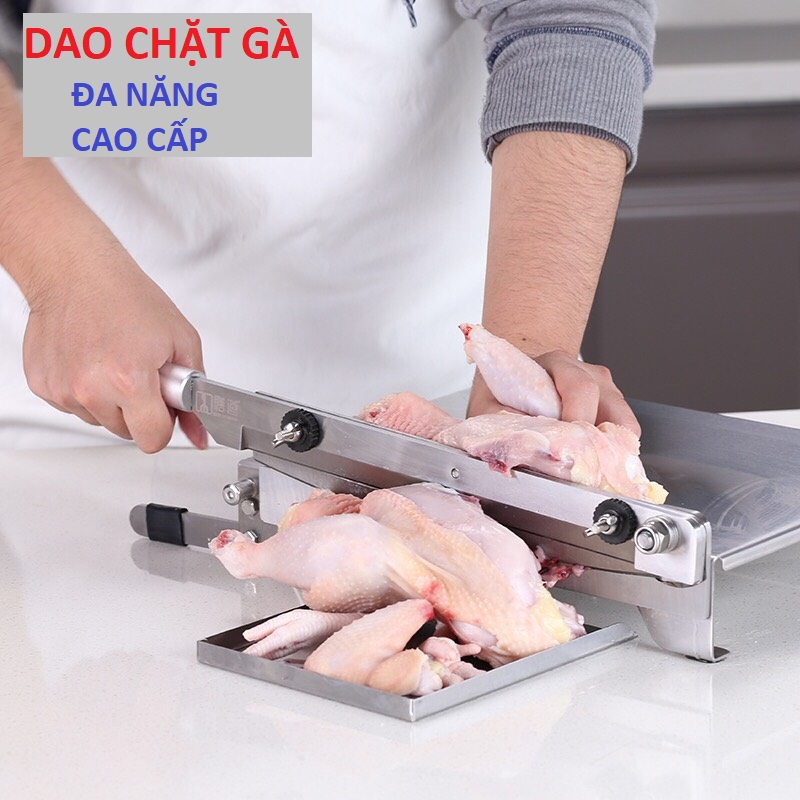 Dao Chặt Thịt Gà KD0248 - Cắt Xương, Thịt, Rau Quả, Nấm, Thuốc Bắc - Inox 430 dày 1.5mm