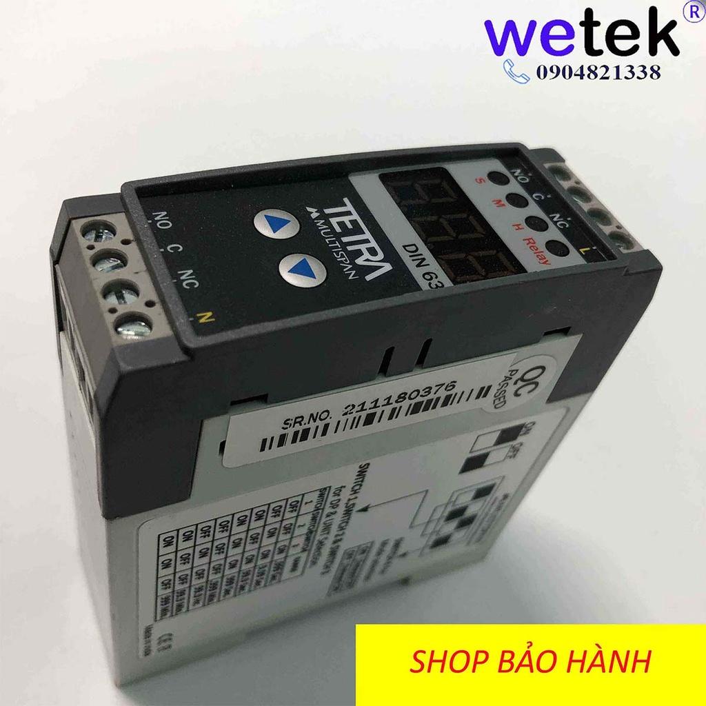 Rơ le Multispan DIN-63, timer hẹn giờ on off delay, màn LED, dải siêu rộng 0.999s tới 999h, siêu chính xác, bền bỉ, BH